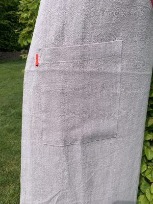 Linen Apron - chillies - Image 4